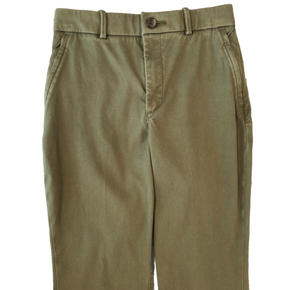 SPANX Straight Leg Twill Pant Women's Small Petite Green - Picture 2 of 10